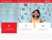 Tablet Screenshot of fusiondesign.co.za